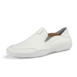 Pu Slip-on Round Toe Menns Komfortable Loafers