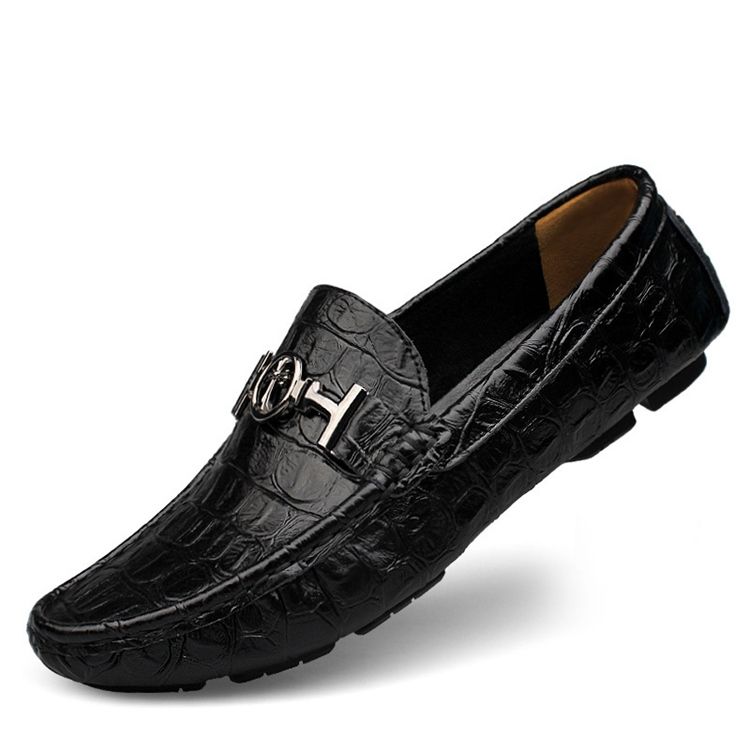 Slip-on Loafers For Pailletter Med Rund Tå