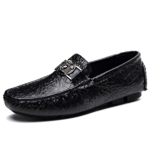 Slip-on Low-cut Øvre Vanlige Pu-casual Sko For Menn