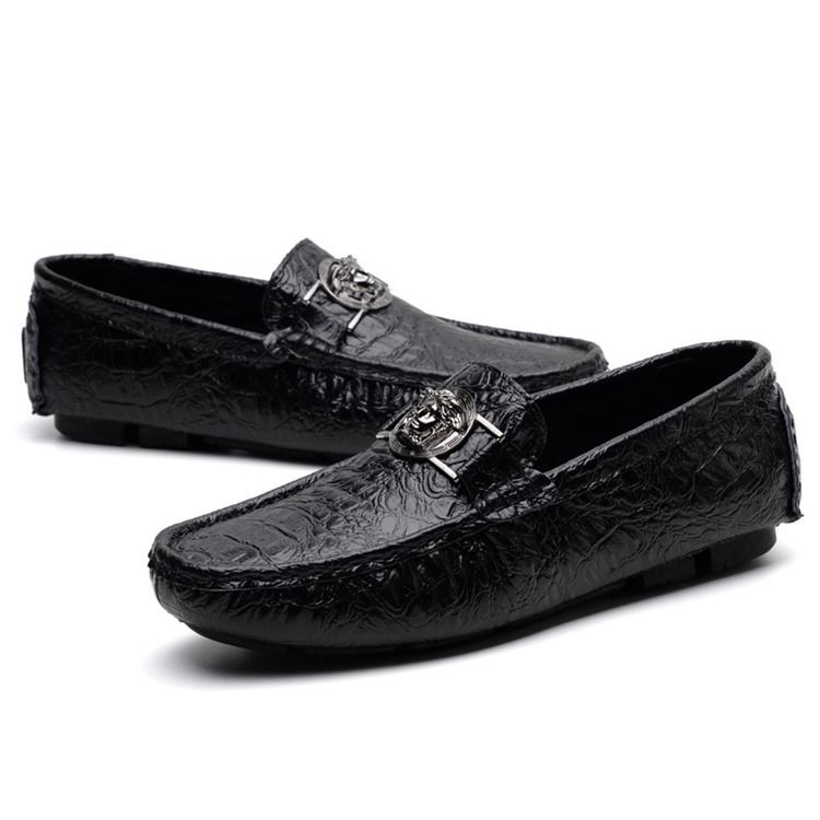 Slip-on Low-cut Øvre Vanlige Pu-casual Sko For Menn