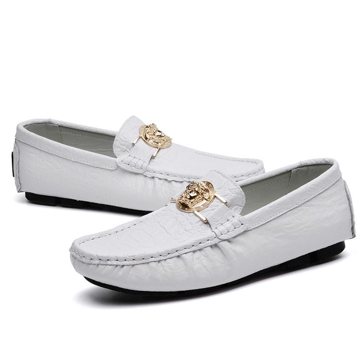 Slip-on Low-cut Øvre Vanlige Pu-casual Sko For Menn