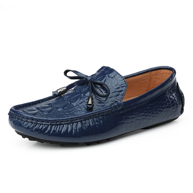 Slip-on Plain Round Toe Menns Casual Sko