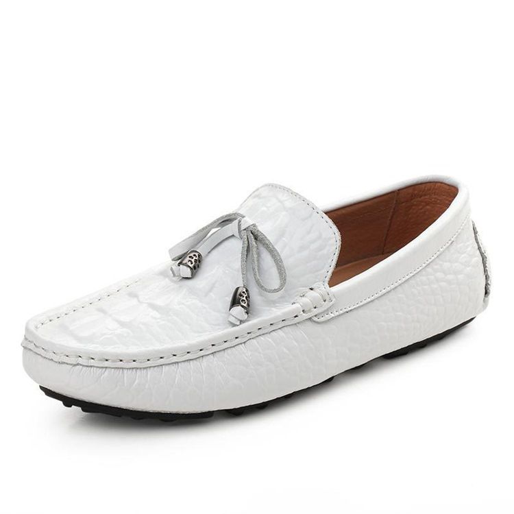 Slip-on Plain Round Toe Menns Casual Sko