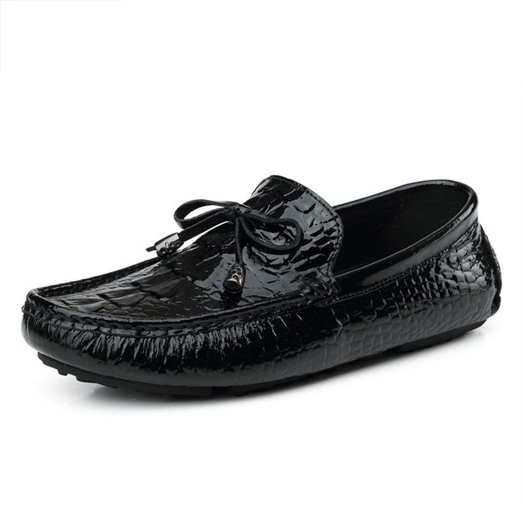 Slip-on Plain Round Toe Menns Casual Sko