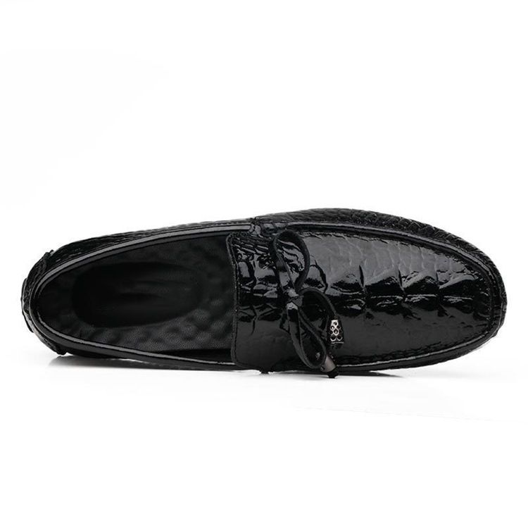 Slip-on Plain Round Toe Menns Casual Sko