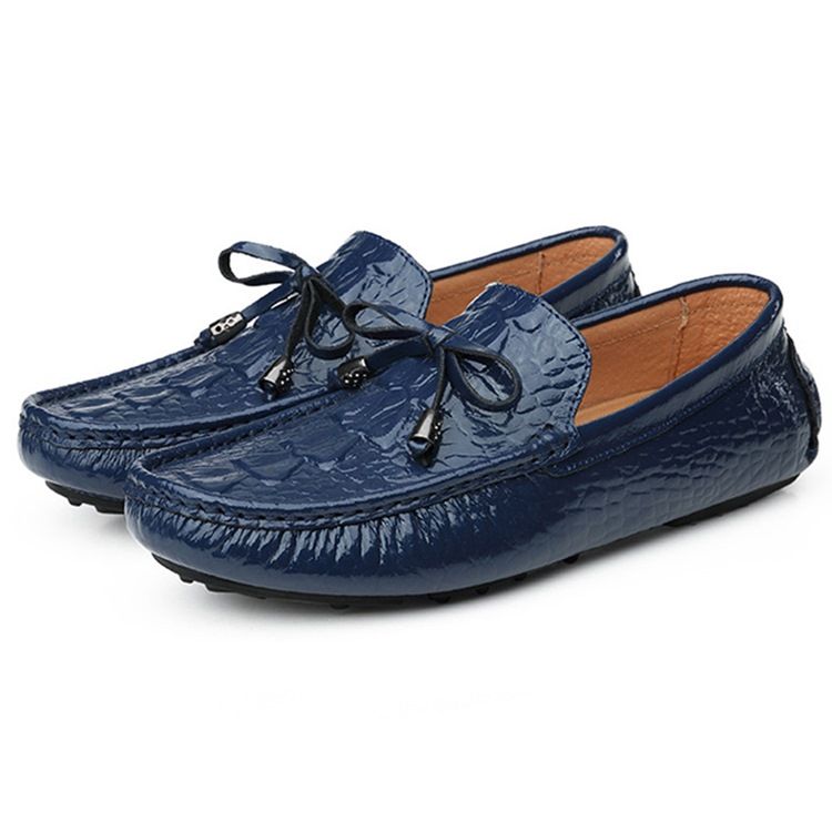 Slip-on Plain Round Toe Menns Casual Sko