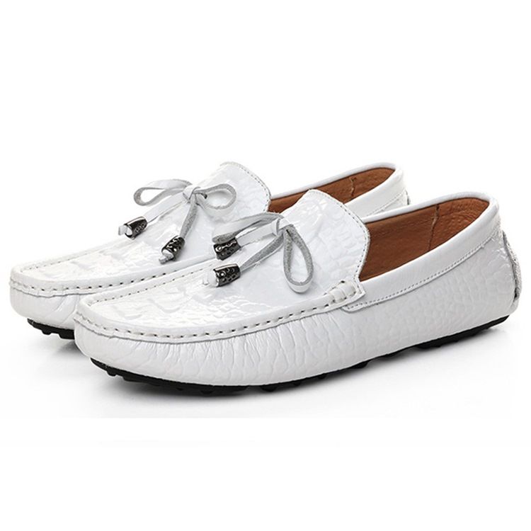 Slip-on Plain Round Toe Menns Casual Sko