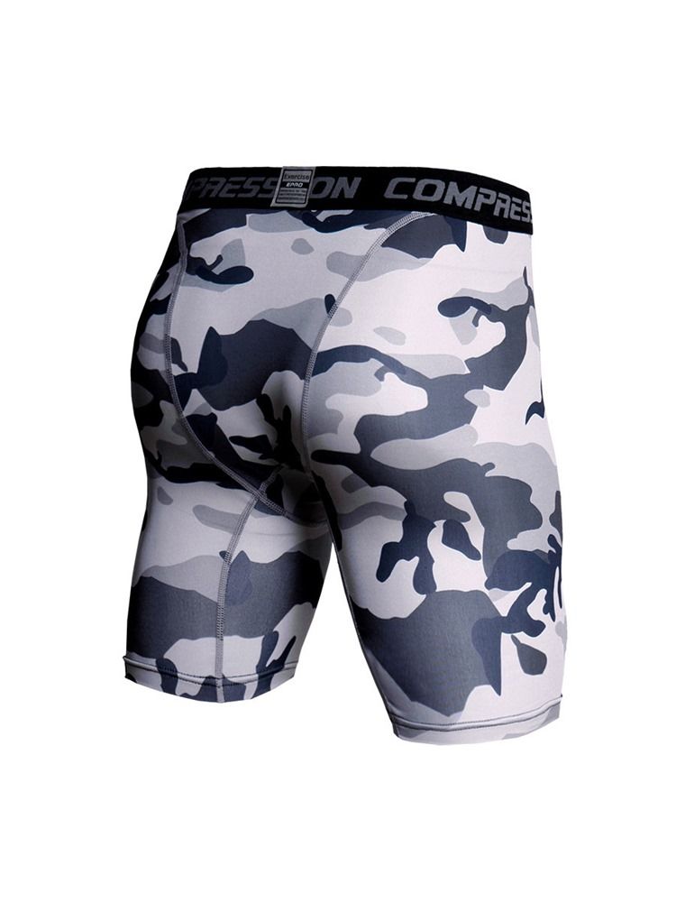 Herre Print Anti-sweat Shorts Pullover Sports Sets