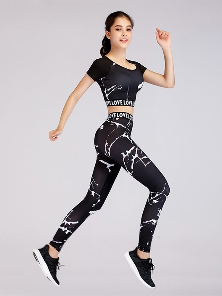 Sportssett For Polyester-yoga-genser