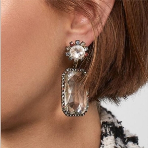 European Alloy Gems Earrings