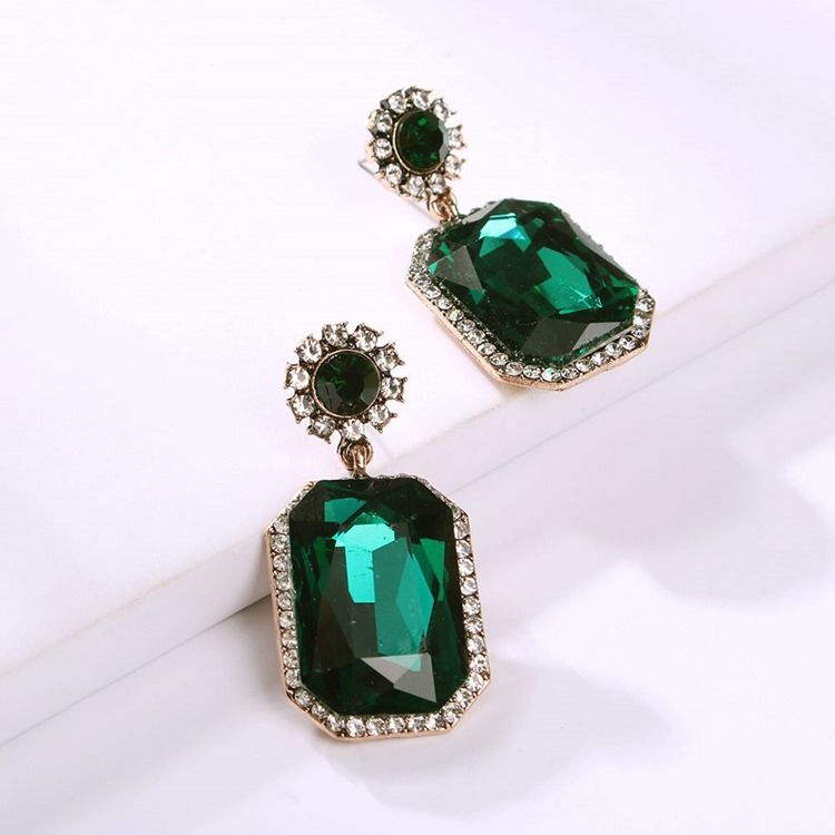 European Alloy Gems Earrings