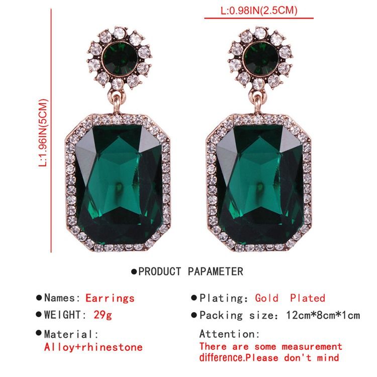 European Alloy Gems Earrings