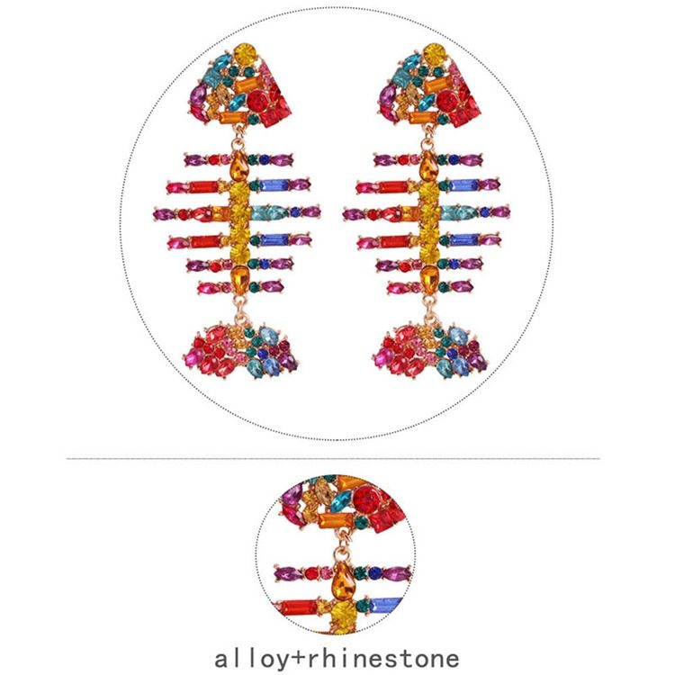 Fisk Diamante Skinnende Øreringer