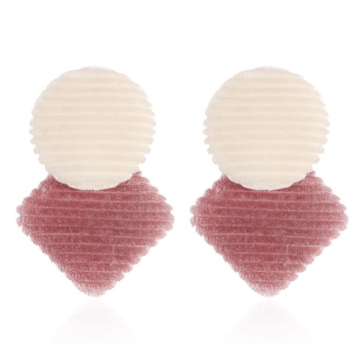 Geometric Velvet Engagement Earrings