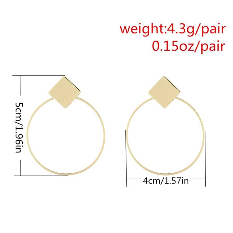 Hoop Alloy Earrings