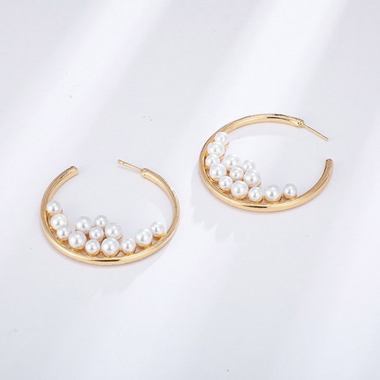 Pearl Inlaid Wedding Earrings