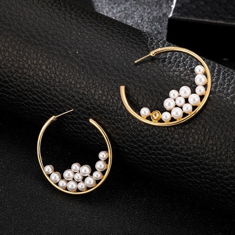 Pearl Inlaid Wedding Earrings