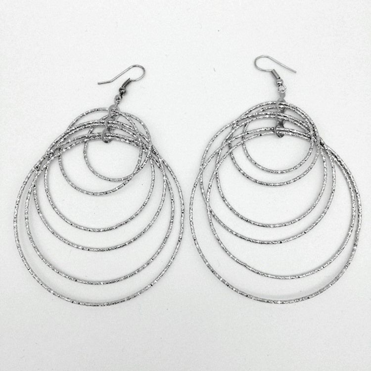 Silver Hoop Women Øredobber