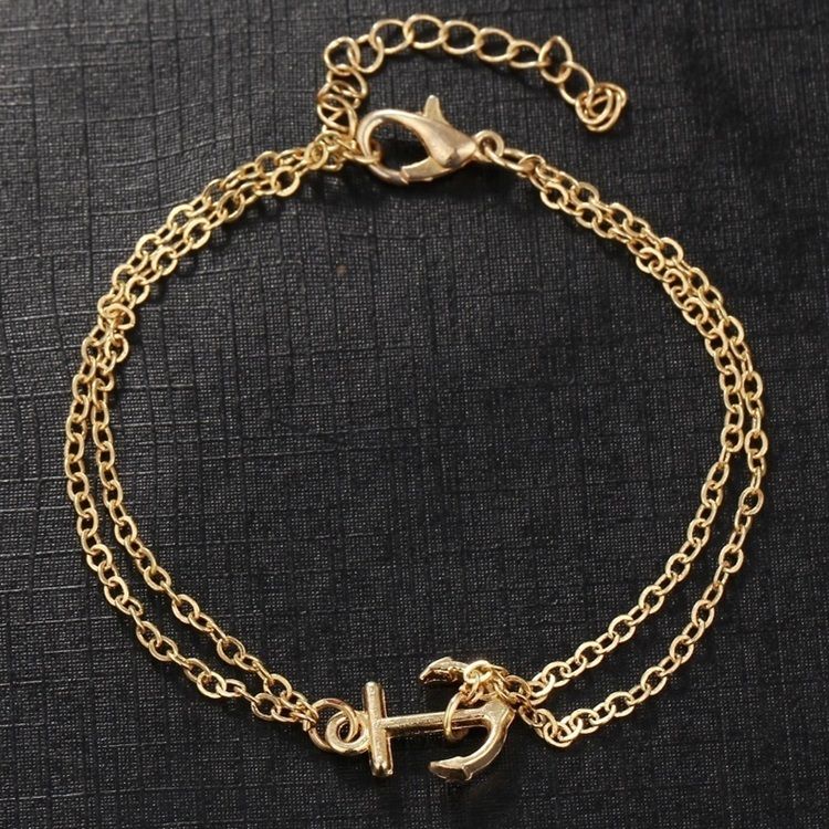 Utsøkt Anchor Beach Anklet For Women