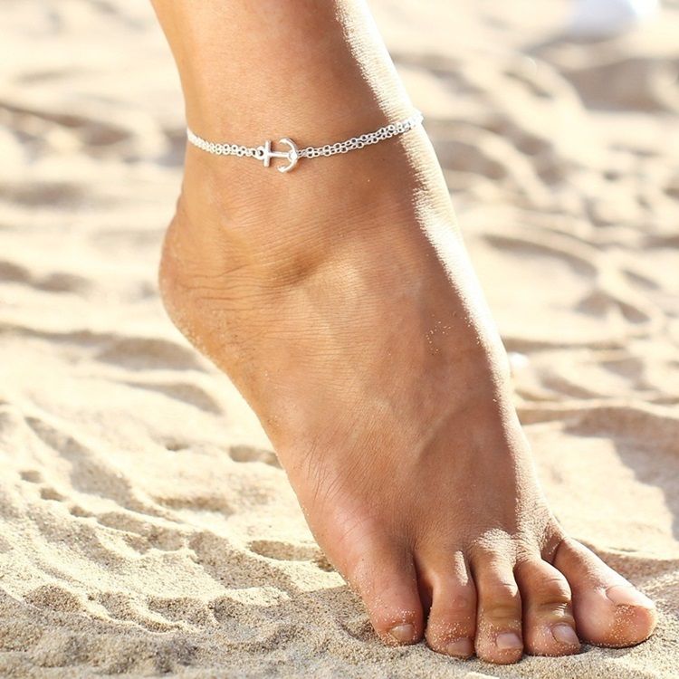 Utsøkt Anchor Beach Anklet For Women