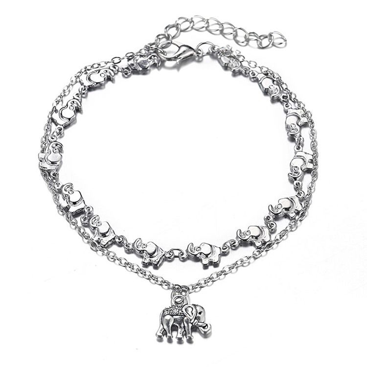 Vintage Unisex Elephant Anklet