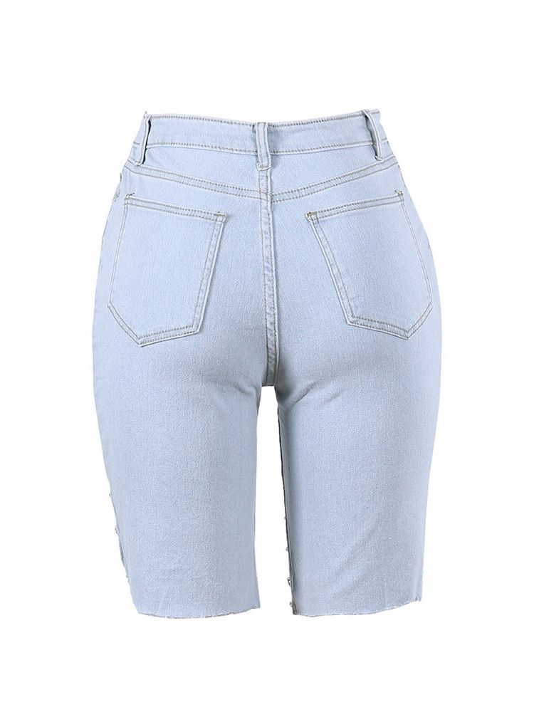 Asymmetrisk Kjede Slank Shorts For Kvinner