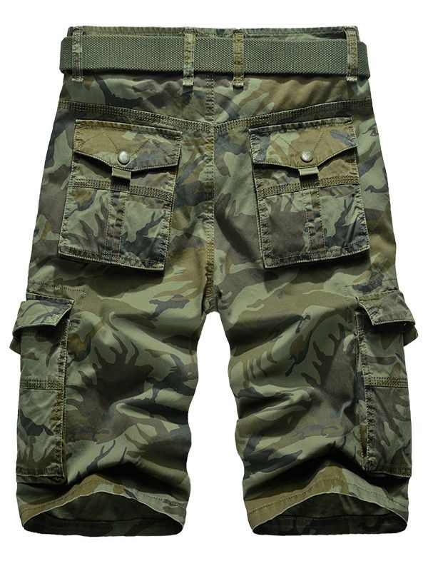 Camouflage Pocket Loose Casual Herre Shorts