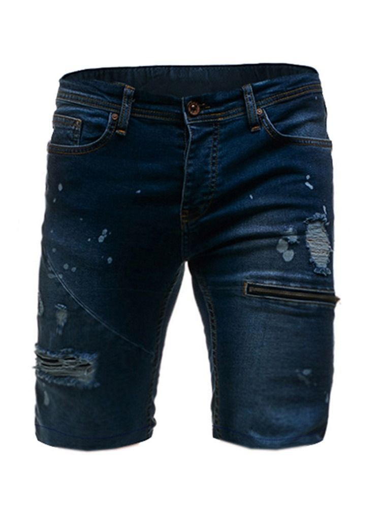 Loose Glidelås Vanlige Casual Shorts For Menn