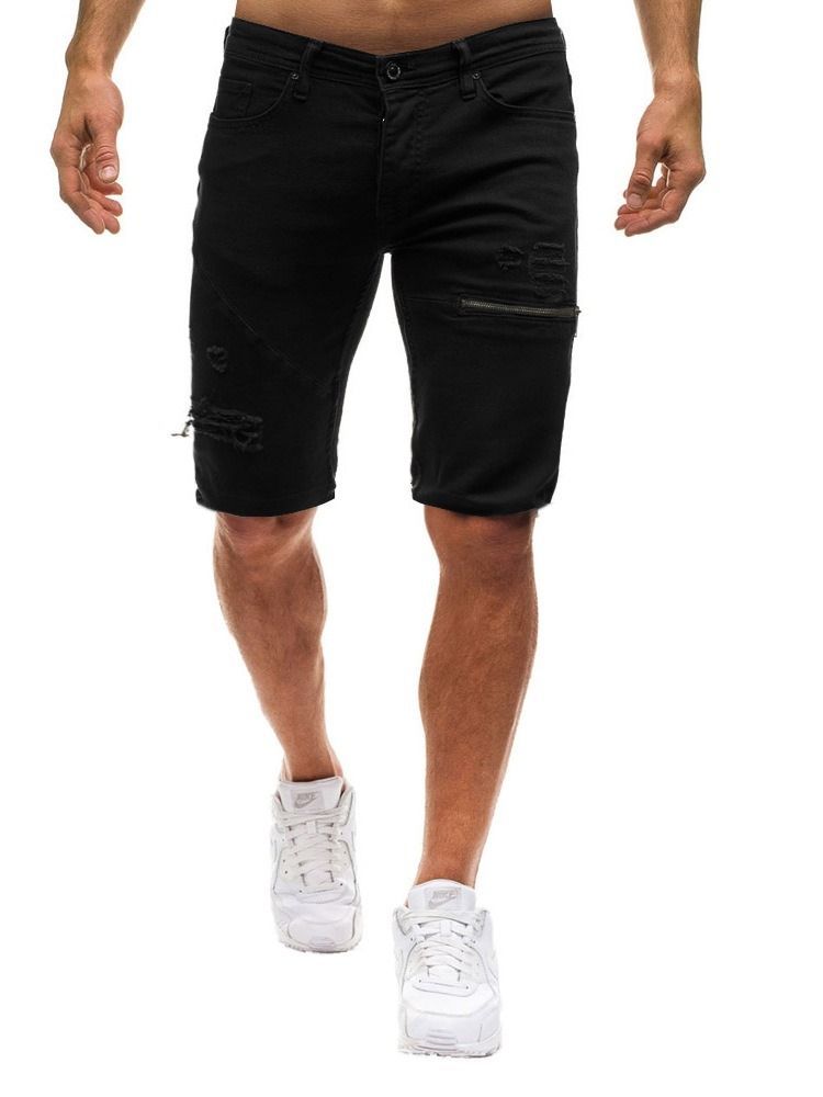 Loose Glidelås Vanlige Casual Shorts For Menn