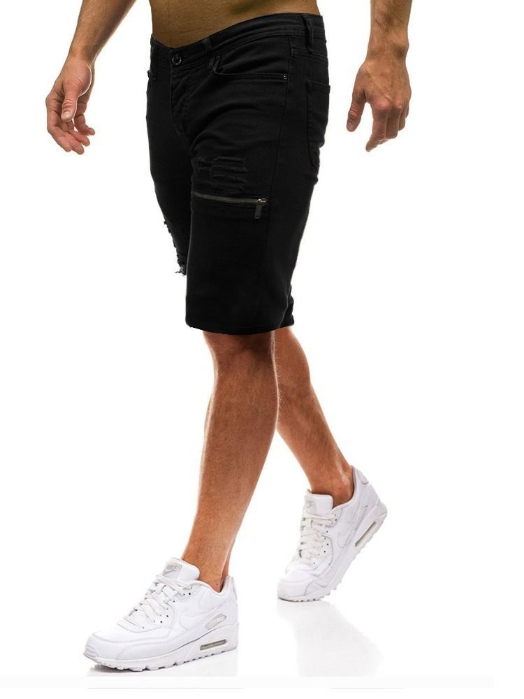 Loose Glidelås Vanlige Casual Shorts For Menn