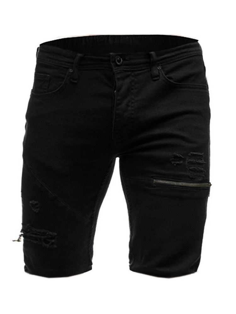 Loose Glidelås Vanlige Casual Shorts For Menn