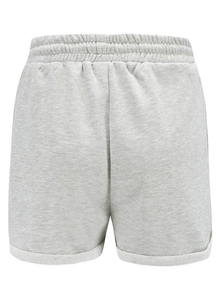 Plain Lace-up Sportsshorts For Kvinner