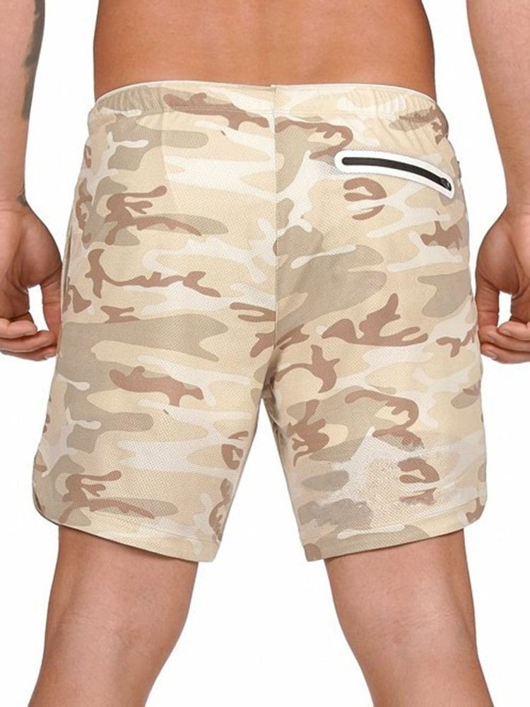 Slim Lace-up Menns Casual Shorts