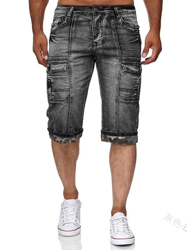 Slim Shorts Med Glidelås For Menn