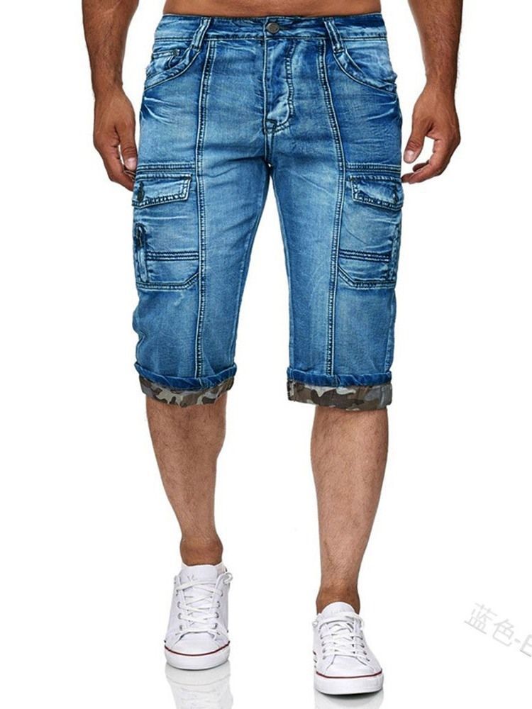 Slim Shorts Med Glidelås For Menn