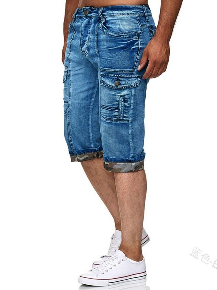 Slim Shorts Med Glidelås For Menn