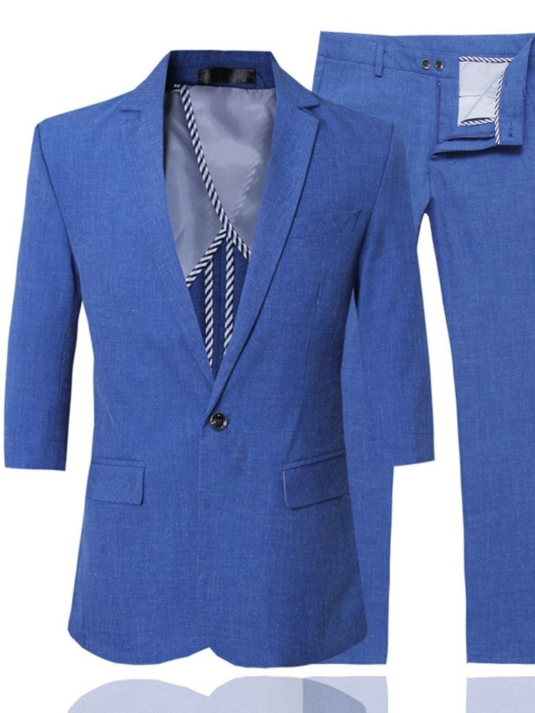 Blazer Button Plain Mens Dress Dress