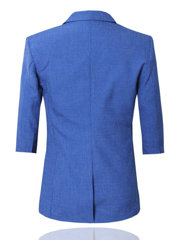 Blazer Button Plain Mens Dress Dress