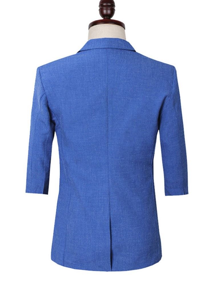 Blazer Button Plain Mens Dress Dress