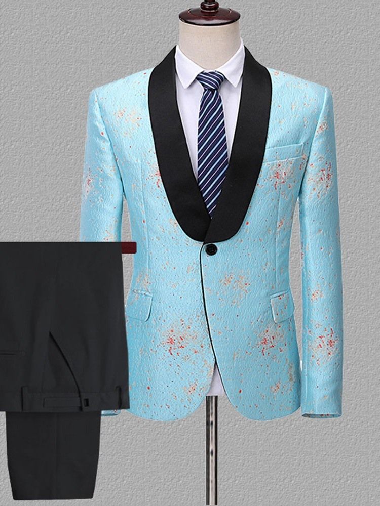 Blazer One Button Formell Menns Dressdrakt