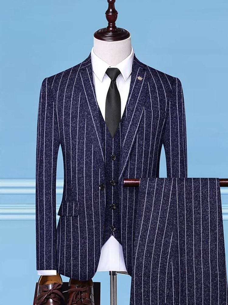 Button One Button Fashion Mens Dress Suit