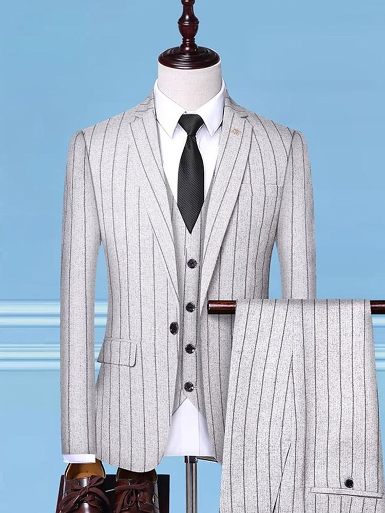 Button One Button Fashion Mens Dress Suit