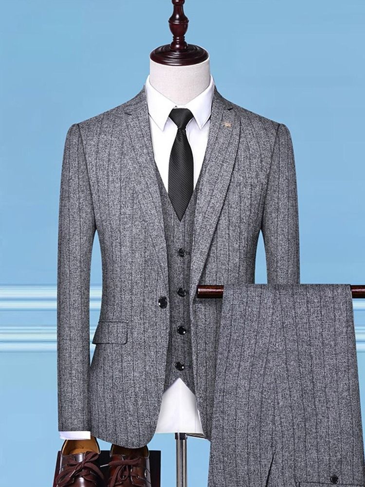 Button One Button Fashion Mens Dress Suit