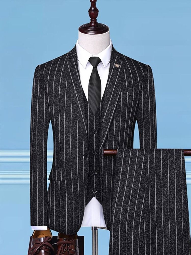 Button One Button Fashion Mens Dress Suit