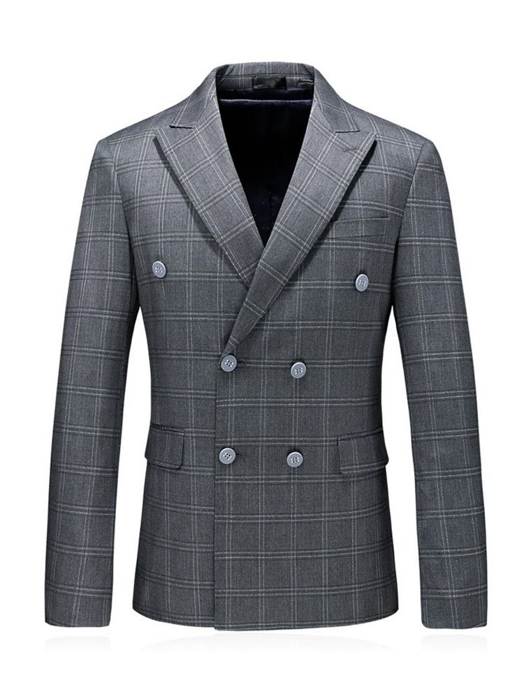 Double-breasted Fashion Blazer Mens Dress Suit