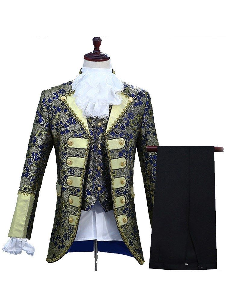 Floral Printed Mens Costume Suits