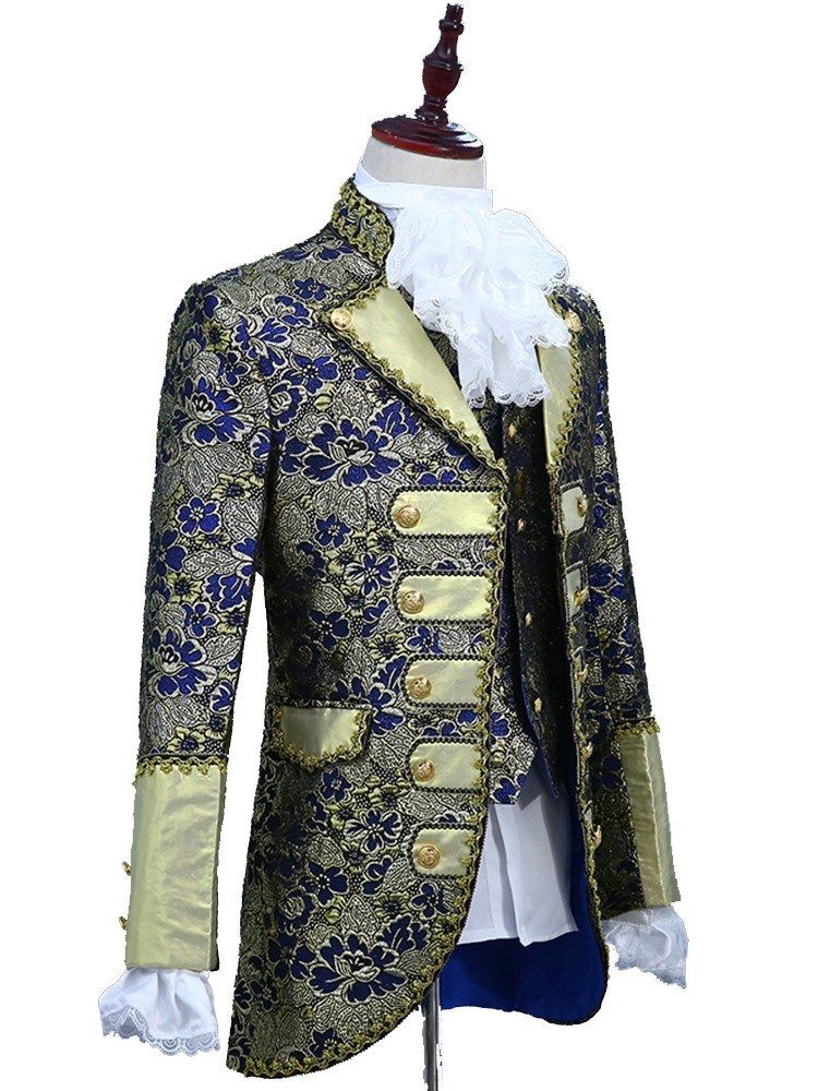 Floral Printed Mens Costume Suits