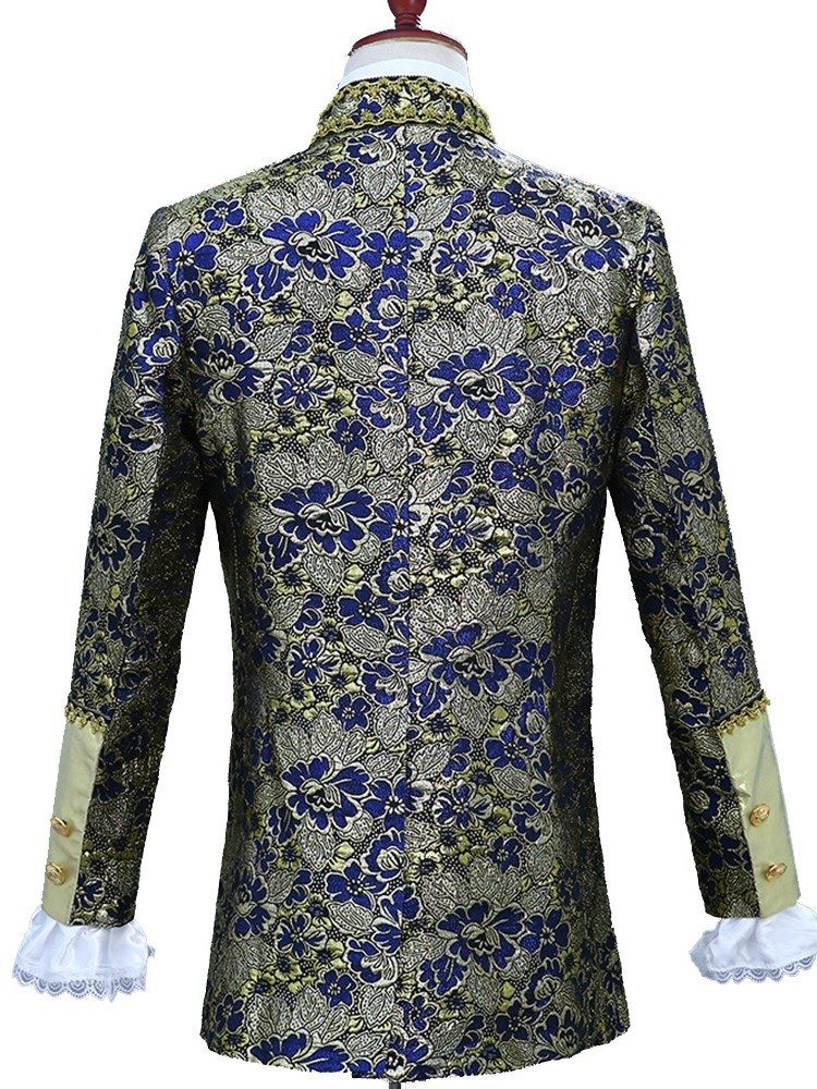 Floral Printed Mens Costume Suits