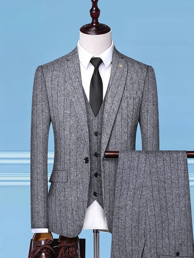 Mote Polyester One Button Mens Dress Suit