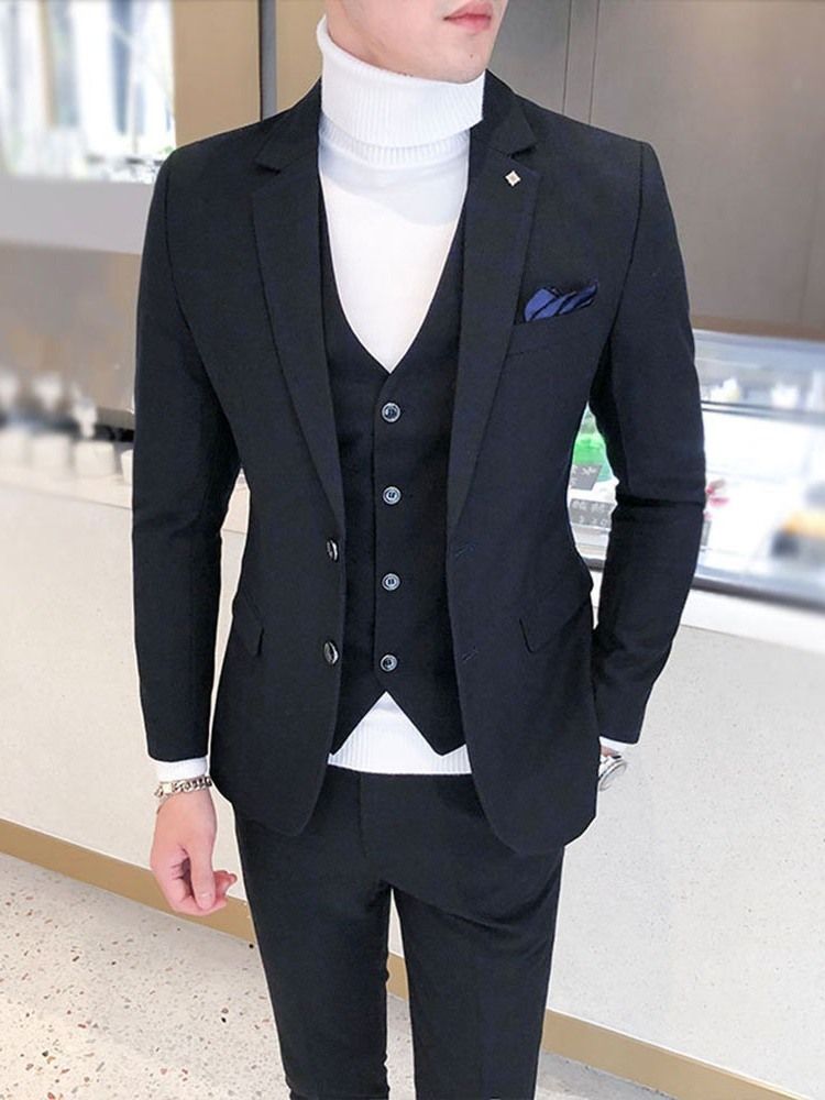 One Button Formal Pants Men Dress Dress